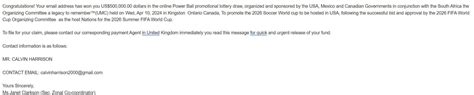 Don’t Fall for the 2026 FIFA World Cup Lottery Winner Email Scam.